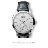 A.Lange and Söhne watches Langematik (Platinum / Silver / Leather)