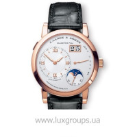 A.Lange and Söhne watches Lange 1 Moonphase (18kt RG / Silver / Leather)