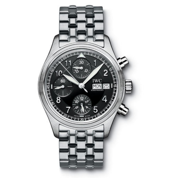 IWC watches Spitfire Chronograph (Black / SS)