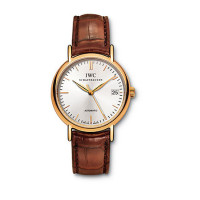 IWC Watch Portofino Midsize (RG / Silver / Leather)