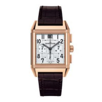 Jaeger LeCoultre watches Jaeger LeCoultre  Reverso Squadra Chronograph GMT (PG / Silver / Leather)