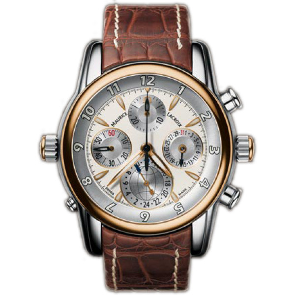 Maurice Lacroix watches Chrono Globe (RG_SS / White / Leather)