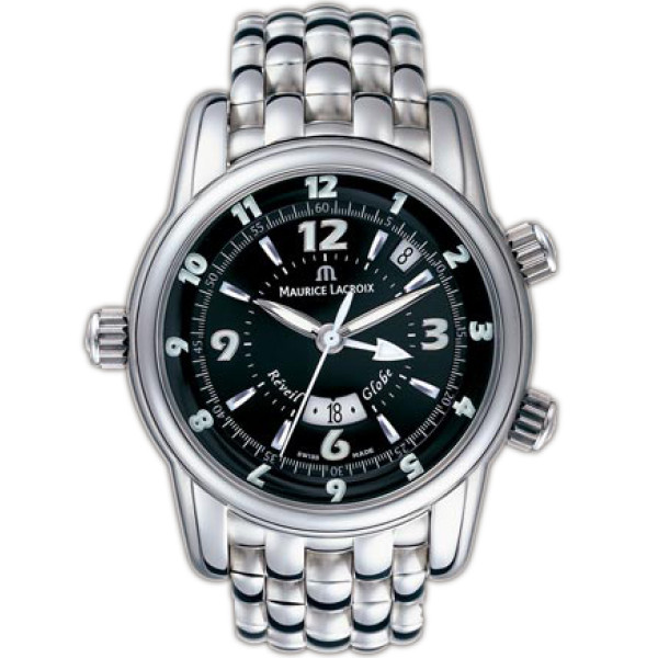 Maurice Lacroix watches Reveil Globe (SS / Black / SS)