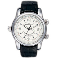 Maurice Lacroix watches Reveil Globe (SS / White / Leather)