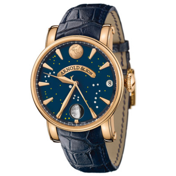 Arnold &amp; Son watches True Moon rose gold blue dial
