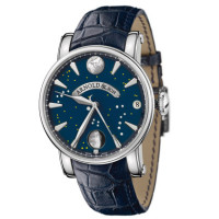 Arnold &amp; Son watches True Moon stainless steel blue dial