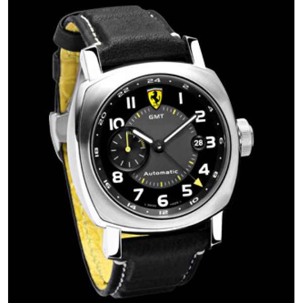 Officine Panerai watches Ferrari Scuderia GMT (SS / Black / Leather)