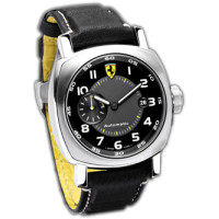 Officine Panerai Watch Ferrari Scuderia Automatic (SS / Black / Leather)