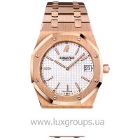 Audemars Piguet Watch Royal Oak Date (PG / Silver / PG)