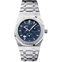 Audemars Piguet Watch Royal Oak Dual Time (SS / Blue / SS)