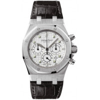 Audemars Piguet watches Royal Oak Chronograph (WG / White / Leather)