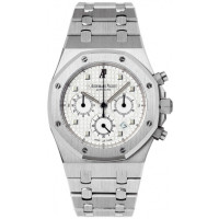 Audemars Piguet Watch Royal Oak Chronograph (18kt WG / White / 18kt WG)