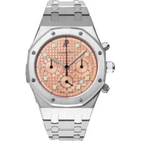Audemars Piguet Watch Royal Oak Chronograph (18kt WG / Salmon / 18kt WG)