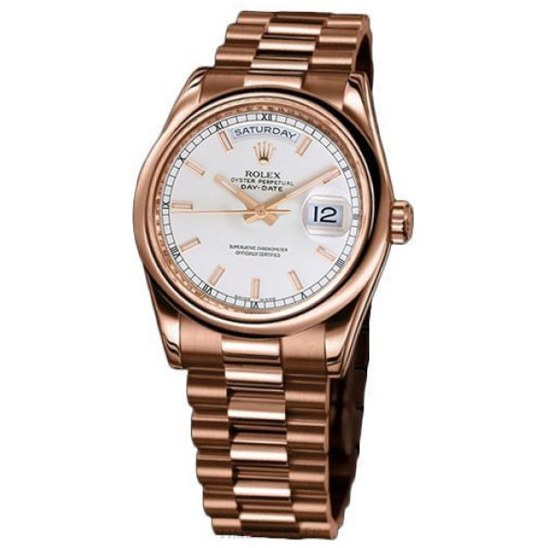 Rolex watches Day-Date 36mm President Pink Gold - Domed Bezel