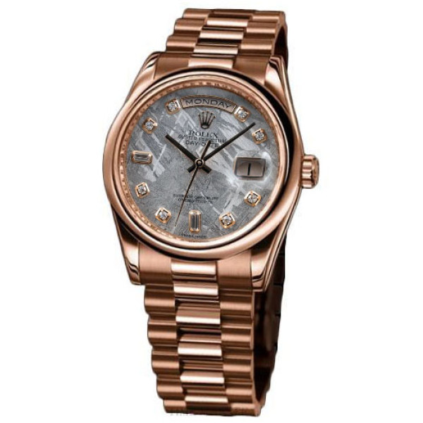 Rolex Watch Day-Date 36mm President Pink Gold - Domed Bezel