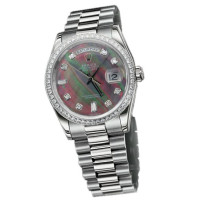 Rolex Watch Day-Date 36mm President Platinum - Diamond Bezel