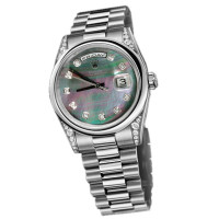 Rolex Watch Day-Date 36mm President Platinum - Domed Bezel Case Diamond Rolex Watch Day-Date 36mm President Platinum - Domed Bezel Case Diamond