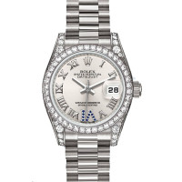 Rolex watches Datejust Lady 26 mm - White Gold Diamond Bezel - President