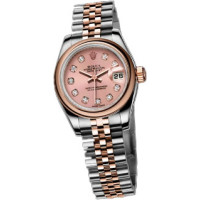 Rolex watches Datejust Lady - Steel and Pink Gold - Domed Bezel - Jubilee