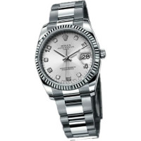 Rolex watches Date 34mm Fluted Bezel - Oyster Bracelet