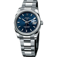 Rolex Watch Date 34mm Domed Bezel - Oyster Bracelet