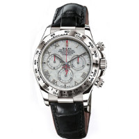 Rolex Watch Daytona White Gold - Leather Strapl Meteorite Dial Rolex Watch Daytona White Gold - Leather Strapl Meteorite Dial