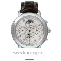 Audemars Piguet Watch Jules Audemars Grande Complication (Platinum / White-Arabic / Leather)