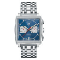 Tag Heuer Watch Monaco Automatic Chronograph (SS / Blue / SS)