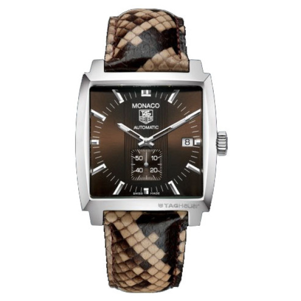 Tag Heuer watches Monaco Automatic (SS / Brown / Leather)