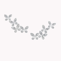 Серьги Graff Butterfly Petite Ear, белое золото, бриллианты Серьги Graff Butterfly Petite Ear, белое золото, бриллианты