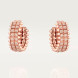 Серьги Clash de Cartier, розовое золото, бриллианты