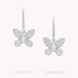 Сережки Graff Butterfly, біле золото, діаманти.