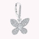 Сережки Graff Butterfly, біле золото, діаманти.