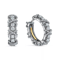 Серьги Sixteen Stone by Tiffany, бриллианты 2.49ct, платина