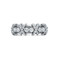 Кольцо Sixteen Stone by Tiffany, бриллианты 1.6ct, платина
