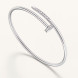Браслет Cartier Juste un Clou, белое золото, бриллианты