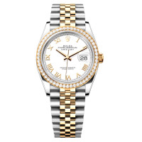 Rolex Datejust 36 Steel YG Diamonds White Jubilee