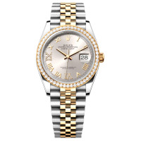 Rolex Datejust 36 Steel YG Diamonds Silver Jubilee
