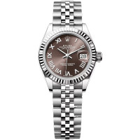 Rolex Lady-Datejust 28 Steel WG Dark Grey Jubilee