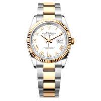 Rolex Datejust 36 Steel YG White Oyster