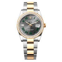 Rolex Datejust 36 Steel YG Diamonds Slate Oyster