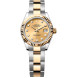 Rolex Lady-Datejust 28 Steel YG Champagne Diamond-set dial Oyster