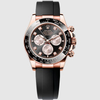 Rolex Cosmograph Daytona Everose black Sundust diamond-set dial Oyster
