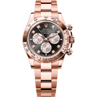 Rolex Cosmograph Daytona Everose black diamond-set dial Oyster