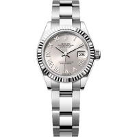 Rolex Lady-Datejust 28 Steel WG Silver Oyster