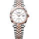 Rolex Datejust 36 Steel Everose White Jubilee