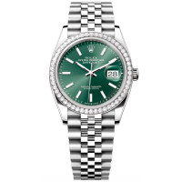 Rolex Datejust 36 Diamonds Mint Green Jubilee