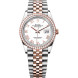 Rolex Datejust 36 Steel Everose Diamonds White Jubilee