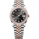 Rolex Datejust 36 Steel Everose Diamonds Bright Black Diamond-set dial Jubilee