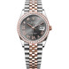 Rolex Datejust 36 Steel Everose Diamonds Slate Diamond-set dial Jubilee